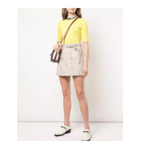 Proenza Schouler Denim Skirt Size 6 - Picture 5 of 11